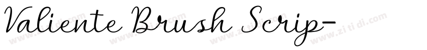 Valiente Brush Scrip字体转换